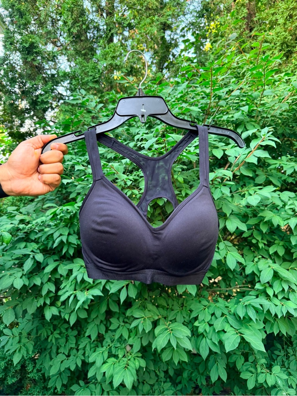 La SENZA Black Racerback Wireless Sports Bra